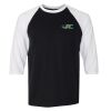Triblend Raglan Three-Quarter Sleeve T-Shirt Thumbnail